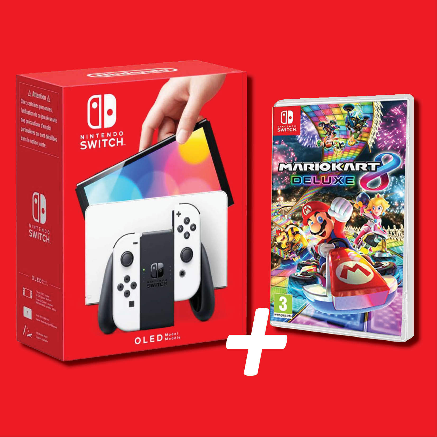 Consolas y Accesorios Gaming (Nuevo) CONSOLA NINT. SWITCH OLED + Mario Kart 8 Deluxe NS
