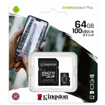 memoria-microsdxc-64gb-cl10-100radapsd-kington