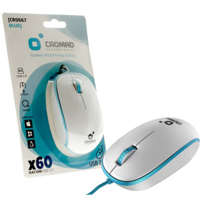 raton-x60-usb-blanco-azul-cromad